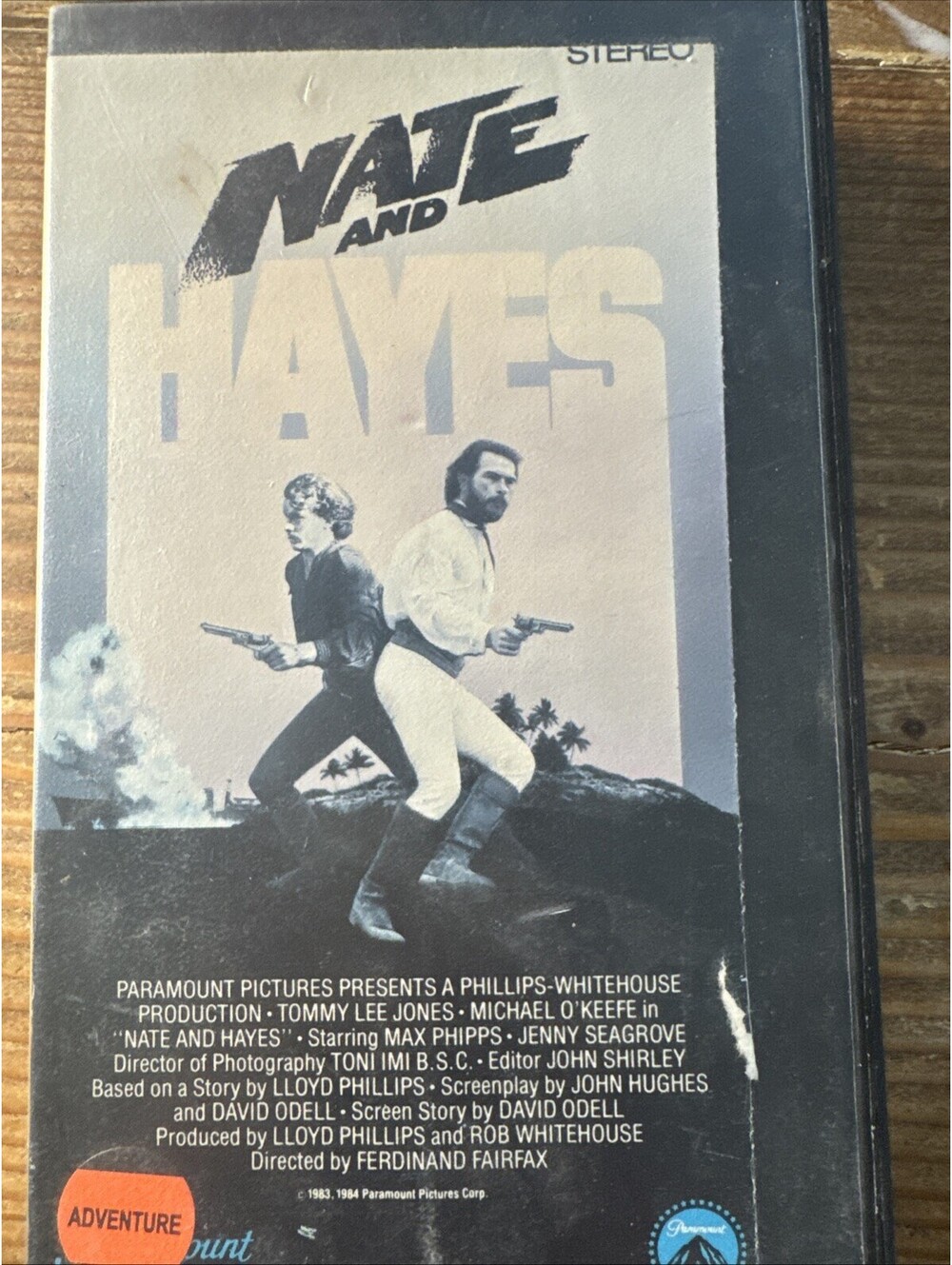 Nate and Hayes - Cut Box in Plastic Case Rare VHS - Tommy Lee Jones